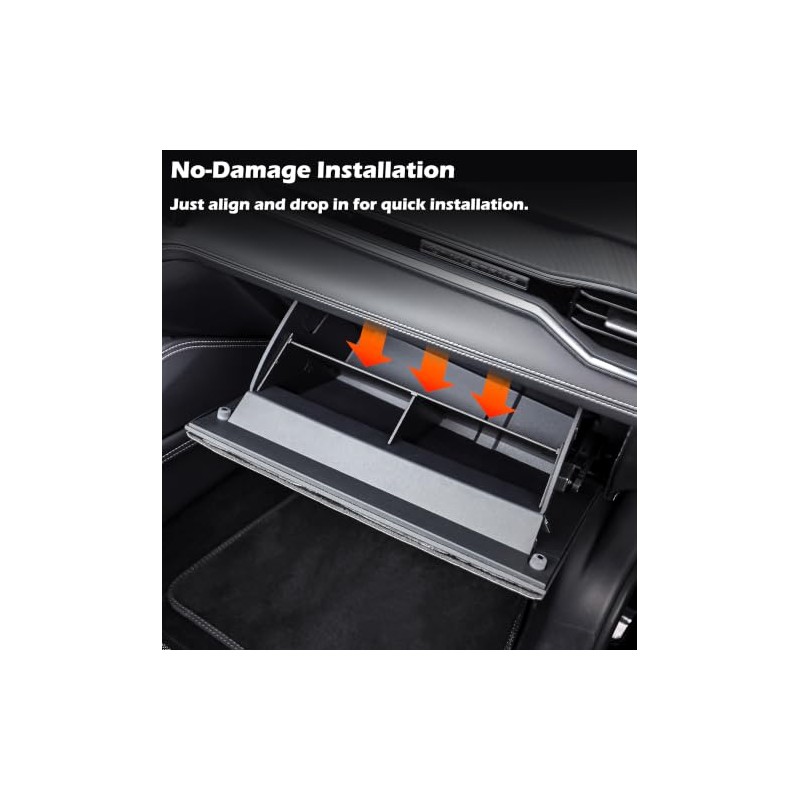 Treesiche Glove Box Organizer Divider for Mustang 2024 2025 2026