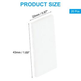 PATIKIL Aroma Pads, 20 Pcs Humidifier Replacement Filter Perfume Diffuser Pad for Maintains Fragrance Air Purifier, White (1.69 x 0.87inch)