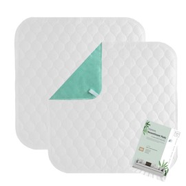 RIQINXIN Waterproof Incontinence Chair Pads Washable Absorbent Seat Pads for Adults Kids Armchair Wheelchair 21x22In 2Pcs