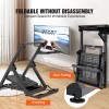 R&D Hardware Foldable Racing Steering Wheel Stand, Height Adjustable Universal