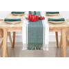 PurpleEssences Dobby Stripe Woven Table Runner Ribbed Christmas Farmhouse Dining