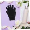 Poliéster Guantes de Ducha Exfoliantes Negro Blanco 10 Piezas