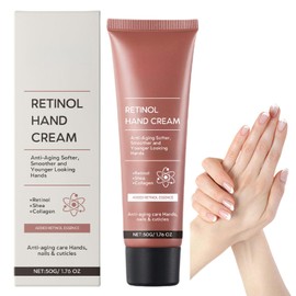 Retinol Hand Cream 50g,Firming Anti-Aging Hand Lotion,Retinol Moisture Hand Cream,Relief Intense Moisture H/and Cream,Retinol Moisturizer for Aging and Dry Cracked Hands,Travel Size H/and Lotion