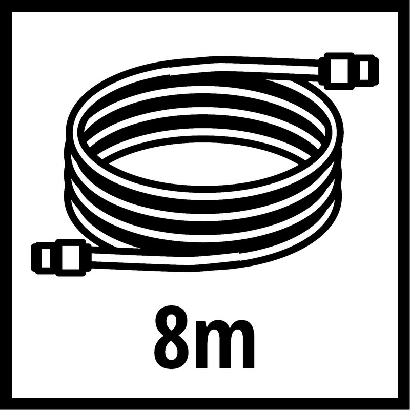 Original Einhell Spiral Hose 8 m (Compressor Accessories, 8 m