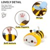 shownicer Plush Toy Bee Cat Cuddly Toy Kawaii Cat Plush,