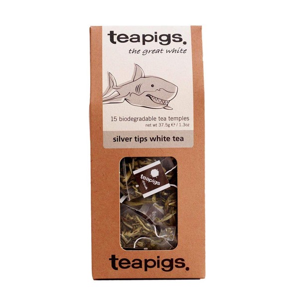 Teapigs Silver Tips White Tea Bags Made With Whole Leaves (1 Pack of 15 Tea bags)