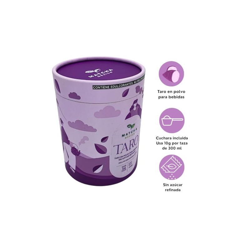 Taro Para Bebidas 200g Sin Azúcar Refinada Ni Lácteos. Polvo