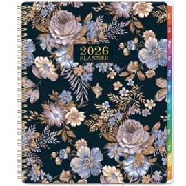 2026 Planner - Planner 2026, 2026 Planner Weekly and Monthly, 8.5” x 11”, Jan. 2026 - Dec. 2026, Planners with Colorful Monthly Tabs, Back Pocket, 3 Interchangeable & Waterproof Covers, Strong Golden Twin-Wire Binding, Holidays