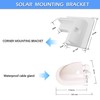 TRAMILY Solar Panel Brackets White ABS Solar Panel Mounting Brackets