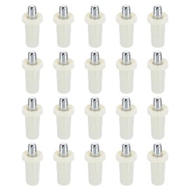 uxcell 50pcs Shutter Repair Pins, Spring Loaded Plantation Shutter Replacement Repair Pins Metal Plantation Shutter Pins Louvers Staples for Windows, White(1 x 0.41 x 0.28 Inch)