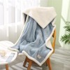 Spring and Autumn Warm Soft Flannel Blanket for Women Wearable