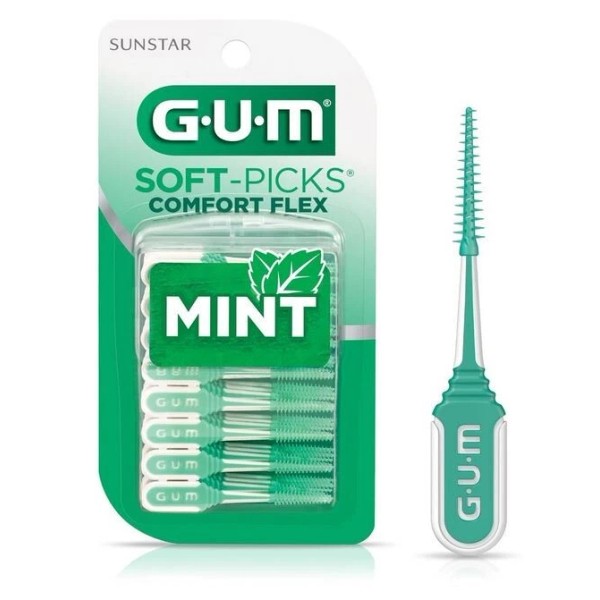 GUM Soft-Picks Comfort Flex, Easy to Use Dental Picks for