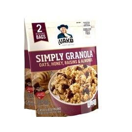 Simply Oats, Honey, Raisins & Almonds Granola, 34.5 oz Bags, 2 Count (1 Pack)