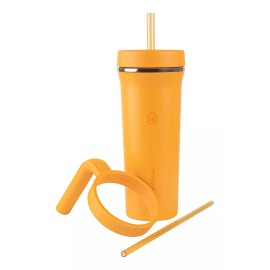 Thermoflask Termo Vaso 950ml Con Asa Y Tapa De Popote, 24hrs