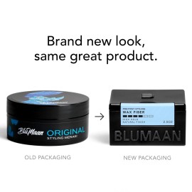 BluMaan Wax Fiber For Men - Adds Volume & Controls Hair All Day Hold - Natural F