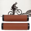 Bike Grips Shockproof Prevent Slip Soft Fiber Leather Handlebar Grips