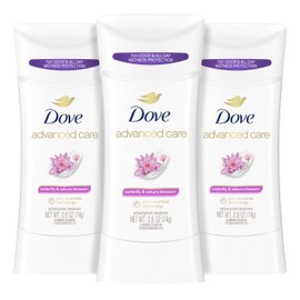 Dove Advanced Care Antiperspirant Deodorant Stick Waterlily & Sakura Blossom 3ct For underarm care with Pro Ceramide technology with 72-hour odor control and sweat protection for soft underarms