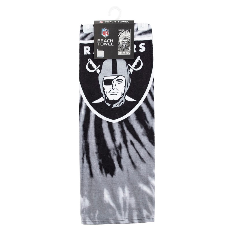 The Northwest Company 1NFL/72007/0019/RET: 30X60 Beach Towel Psychedelic - Raiders