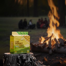 Emergency Food Supply 7-days Pineapple Biscuit Bars MRE Meals Military 2024 Survival Kit - 20 Years Shelf Life Camping Hiking Supplies