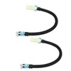2PCS 12in Oxygen Sensor Wiring Harness Aging Resistant Black Replacement