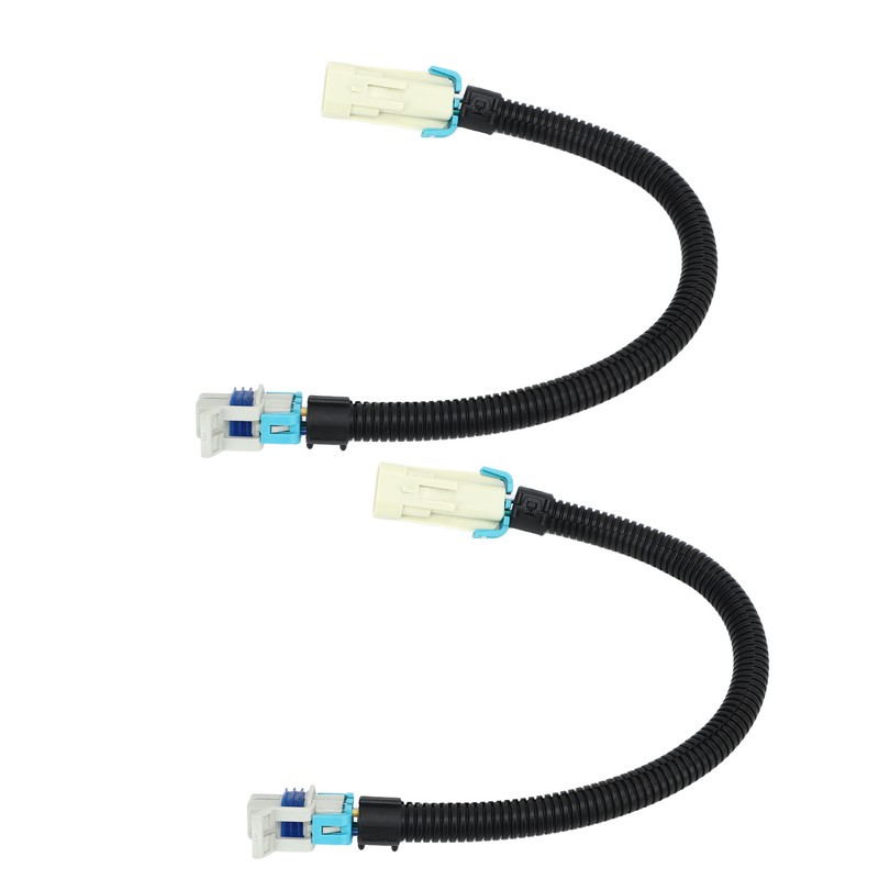 2PCS 12in Oxygen Sensor Wiring Harness Aging Resistant Black Replacement