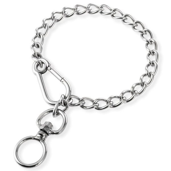 Dog Chain Collars, Stainless Steel Chew Proof Necklace, Adjustable Slip