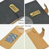 Auvier Diary with Lock, PU Leather Password Lock Notebook, Lockable