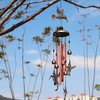 Hummingbirds Wind Chimes Decoration, Aluminum Chime, Outdoor Decor Bronze Garden