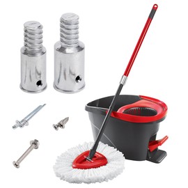 Metal Threaded Tip Repair Kit,Broom Handle Threaded End,Palo para Trapeador,Broom Stick Pole Extension Pole Adapter 2 Sets