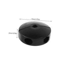 Operitacx 2 Stück Schlauchaufroller Druckluftstopper Kordelstopper Kabel Ballstopper Luftschlauchstopper Rohr Wasserstopper Set Gummi Schwarz