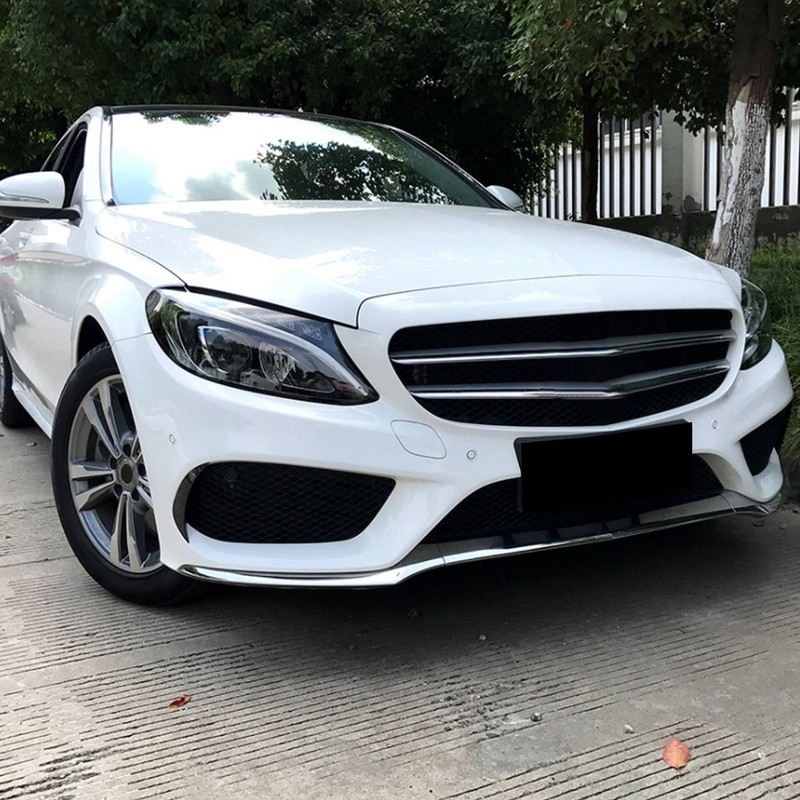 Front Bumper Air Vent Cover Canard Replacement for MercedesBenz CClass