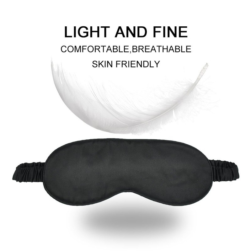 OLESILK Silk-Sleep-Mask Eye-Mask & Blindfold with Double Layer Silk Filling