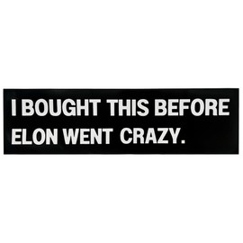 Funny Car Magnetic Bumper Magnet I Bought This Before We Knew was Crazy Waterproof Window Car Bumper Magnet Funny Gift Car Window Accessory (Rectangle-A)