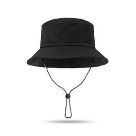 Croogo Safari Hat, Men's, Lightweight, Quick-Drying, Adventure Hat, Solid, Foldable, Includes Chin Strap, UV Protection, Outdoors, Fishing, Hiking, Climbing, Unisex, Spring, Summer, Autumn, Winter,