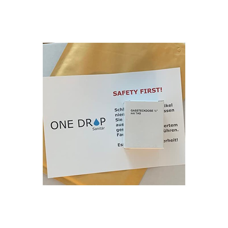 One Drop Gas Socket; AGS - Allgas Socket DIN DVGW