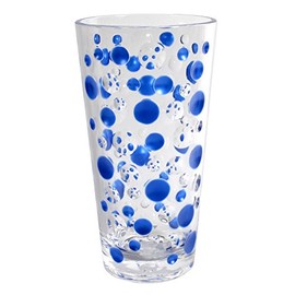 Merritt Designs Satin Pearl 20-ounce Acrylic Tumblers, Sapphire, Set of 4, 21894-S4, One Size