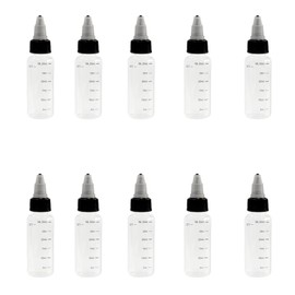 YIBOOOM 10 Pcs 30ml Ungraduated Dropper Bottles Twist Cap Low Clarity Liquid Container Drop Bottle Plastic Bottled Divider Bottle Dilution Experiment DIY Craft Art Multi-Use (30ml)