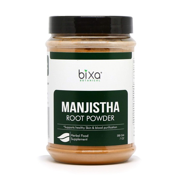 Manjistha Powder (Rubia cordifolia) Natural Blood Cleanser & Skin Tonic | Supports Proper Liver Function & Urinary System - 7 Oz / 200g