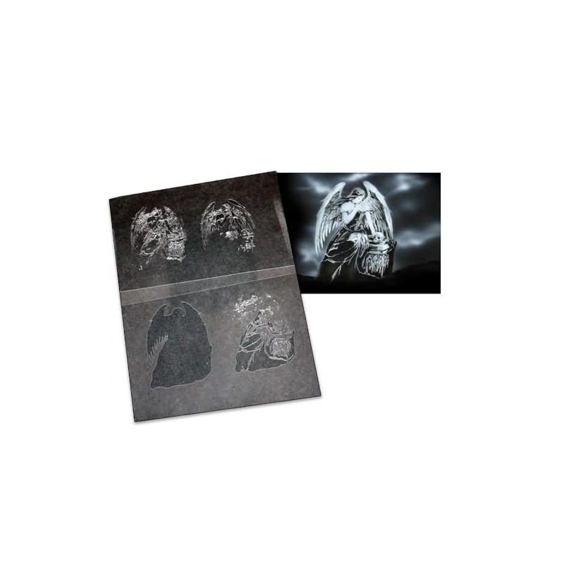 UMR-Design AS-024 angel Airbrushstencil Step by Step Size XL