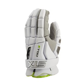STX Cell VI Lacrosse Gloves, Pair, White, Medium