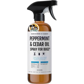 Kate's Home & Garden Peppermint Oil Spray for Bugs, Ants, Insects, Spiders. Pesticide and Insecticide Indoor Repellent Pest Control with Cedarwood Oil (16oz, Natural, Pet Safe, Non Toxic)