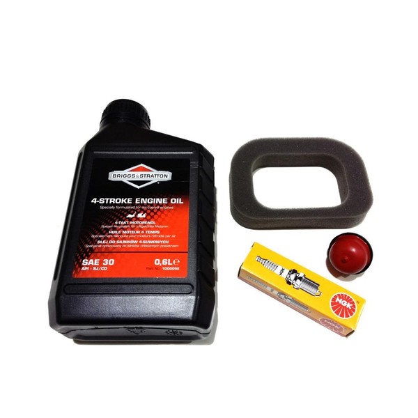 Outdoor Spares Limited Mountfield Lawn Mower Service Kit & Primer Bulb Suitable for the RS100 Engine