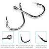 500PCS Premium Fishhooks, 10 Sizes High Carbon Steel Fishing Hooks,