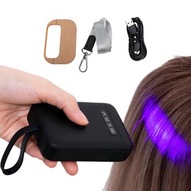 UV Light Hair Extensions Kit, 405nm UV Light Hair Extension Machine, Portable Fast Curing Hair Extension UV Glue V Light Wig Extension LED UV Lamp for Home Salon, Fast Curing Wig