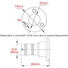 ISURE MARINE 1-1/2"(38mm) Boat Gas Deck Fill/Filler with Keyless Cap