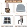 WUSOUPU Leather Seat Covers for Dining Chairs Waterproof Chair Seat