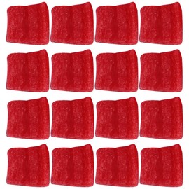 BESTOYARD Simulated Red Bell Pepper Cubes 25Pcs Artificial Vegetable Slices for Home and Kitchen Decor Food Display and Photography Props
