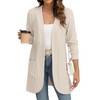 YSYOKOW Women Long Sleeve Open Front Cardigan Casual Lightweight Long