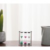 Small 3-in-1 Sand Timer, 3 inch Hourglass with Brushed Stainless