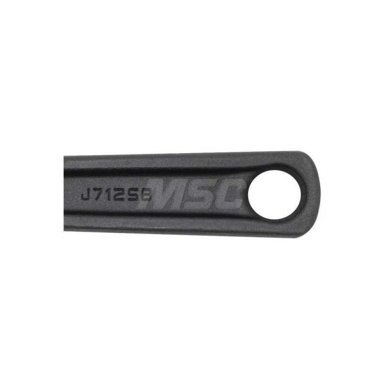 Proto J712SB Adjustable Wrench: Steel, Black Finish